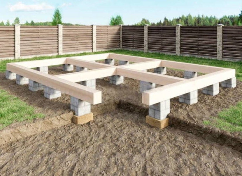 Устройство столбчатого фундамента: особенности, плюсы и минусы
