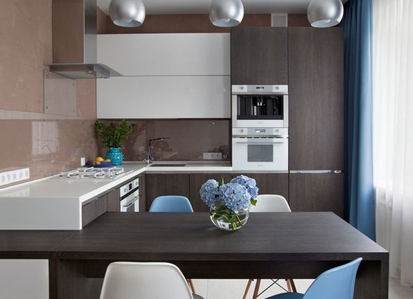 Квартира 60м² в современном стиле для молодой семьи с маленьким ребёнком