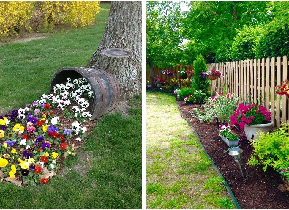 Как создать красивую клумбу 🌺своими руками: 25 фотоидей для вдохновения