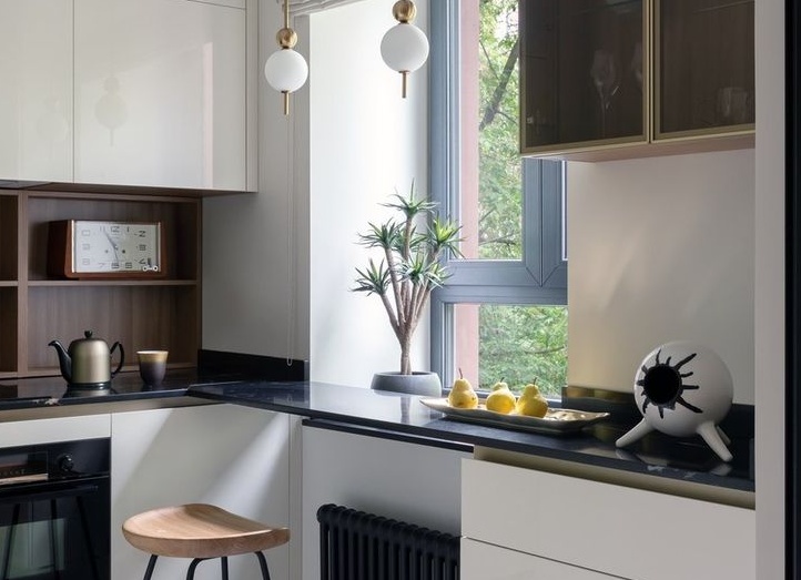 Красивый интерьер небольшой трёшки 64м² в брежневке